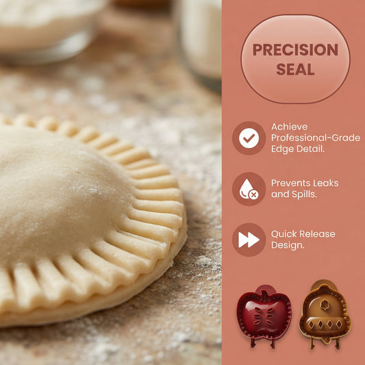4PCS Christmas Mini Pie Molds for Baking, Party Potluck Hand Pie Molds, Pumpkin Cookie Cutters, Hand Pies Press Mold Maker for Festivals and Parties, Pies Gadgets For Ravioli,Pierogi,Calzone,Empanada