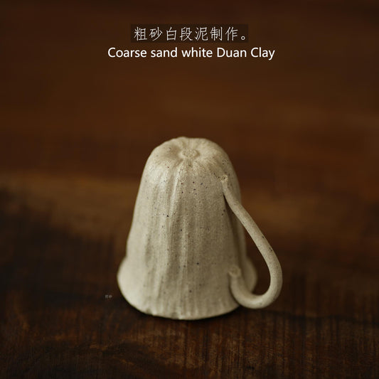 Purple clay tea cup-White Duan clay