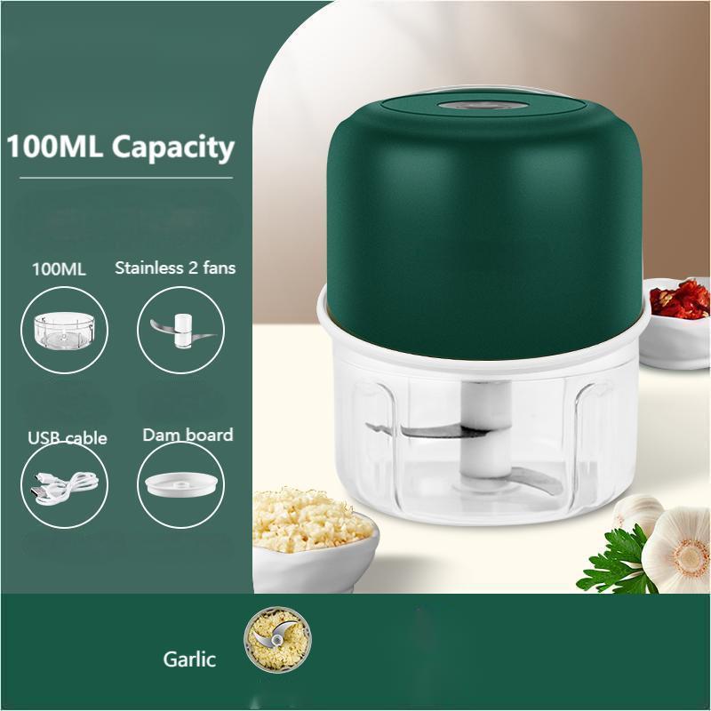 Electric Mini Garlic Chopper, Food Chopper Garlic Mincer USB, Vegetable Chopper, Onion Chopper, Portable Small Food Processor for Garlic, Ginger, Chili, Vegetables