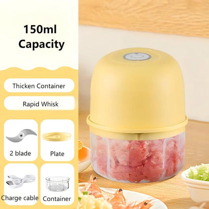 Electric Mini Garlic Chopper, Food Chopper Garlic Mincer USB, Vegetable Chopper, Onion Chopper, Portable Small Food Processor for Garlic, Ginger, Chili, Vegetables