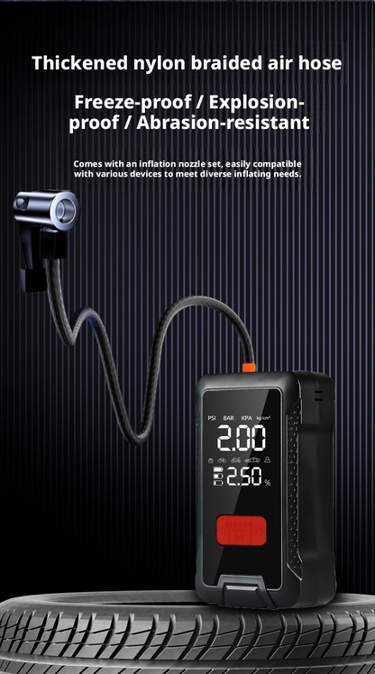 10-in-1 Portable Car Jump Starter with Air Compressor – Your Ultimate Roadside Emergency Companion