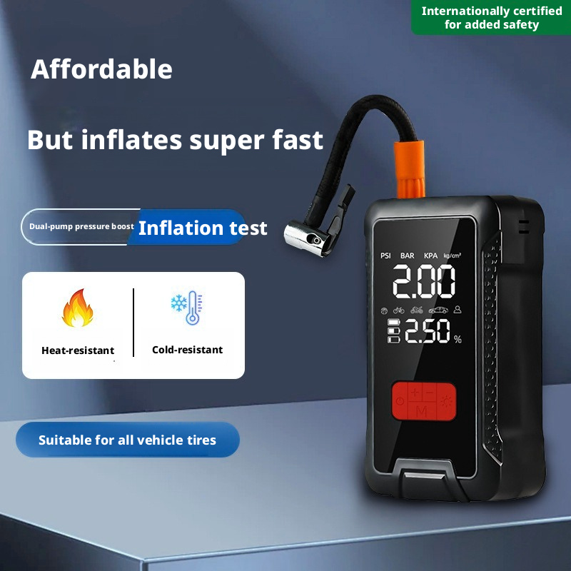 10-in-1 Portable Car Jump Starter with Air Compressor – Your Ultimate Roadside Emergency Companion