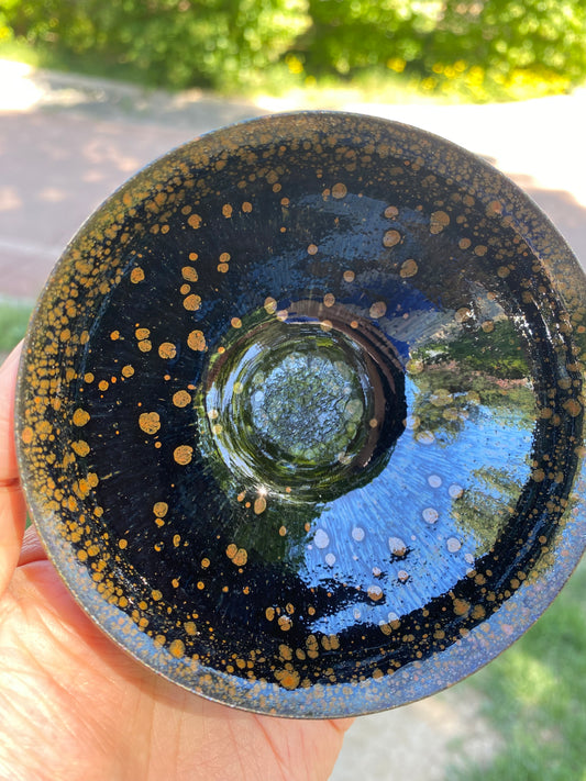 JianZhan-Golden Oil drop Tenmoku,Tea cup