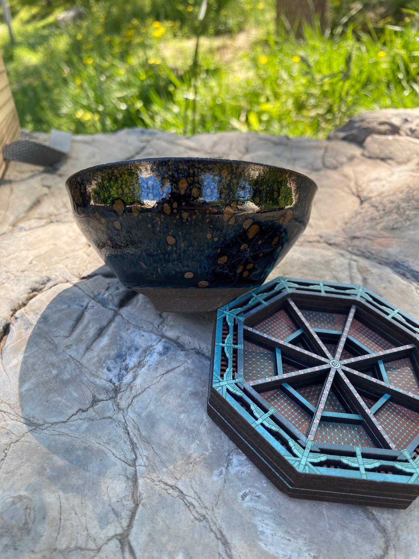 JianZhan-Golden Oil drop Tenmoku,Tea cup