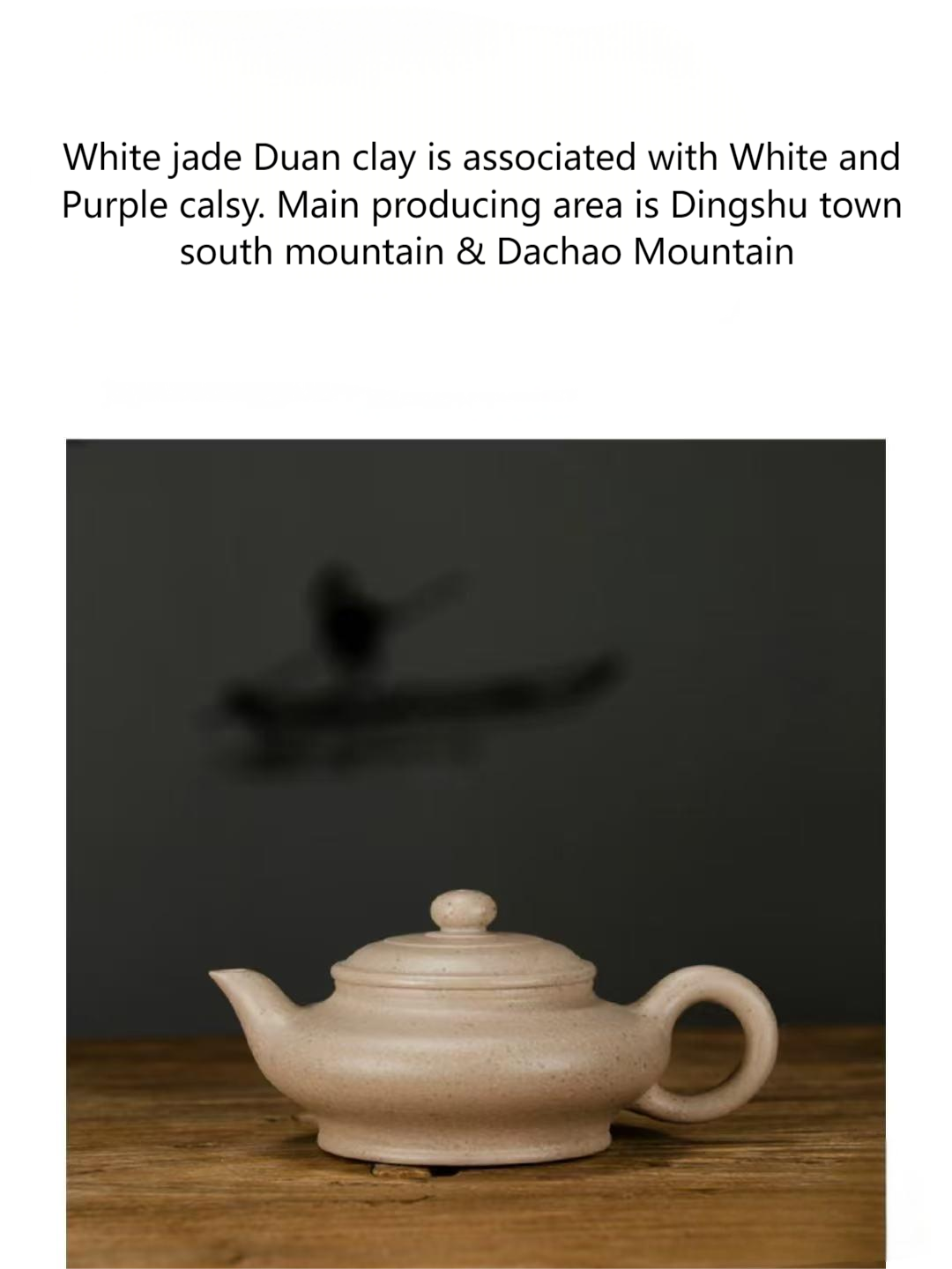 Purple clay tea cup-White Duan clay