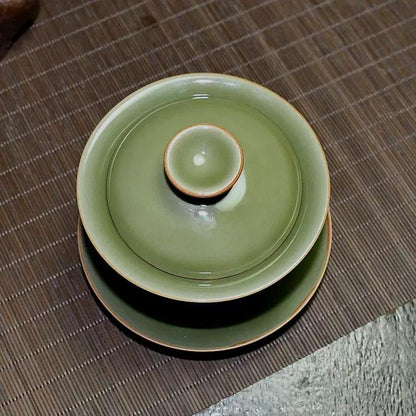 Longquan Celadon Cover Bowl