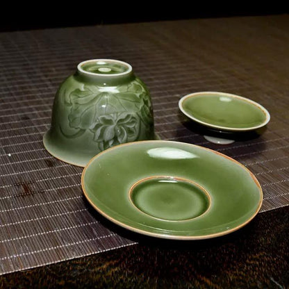 Longquan Celadon Cover Bowl