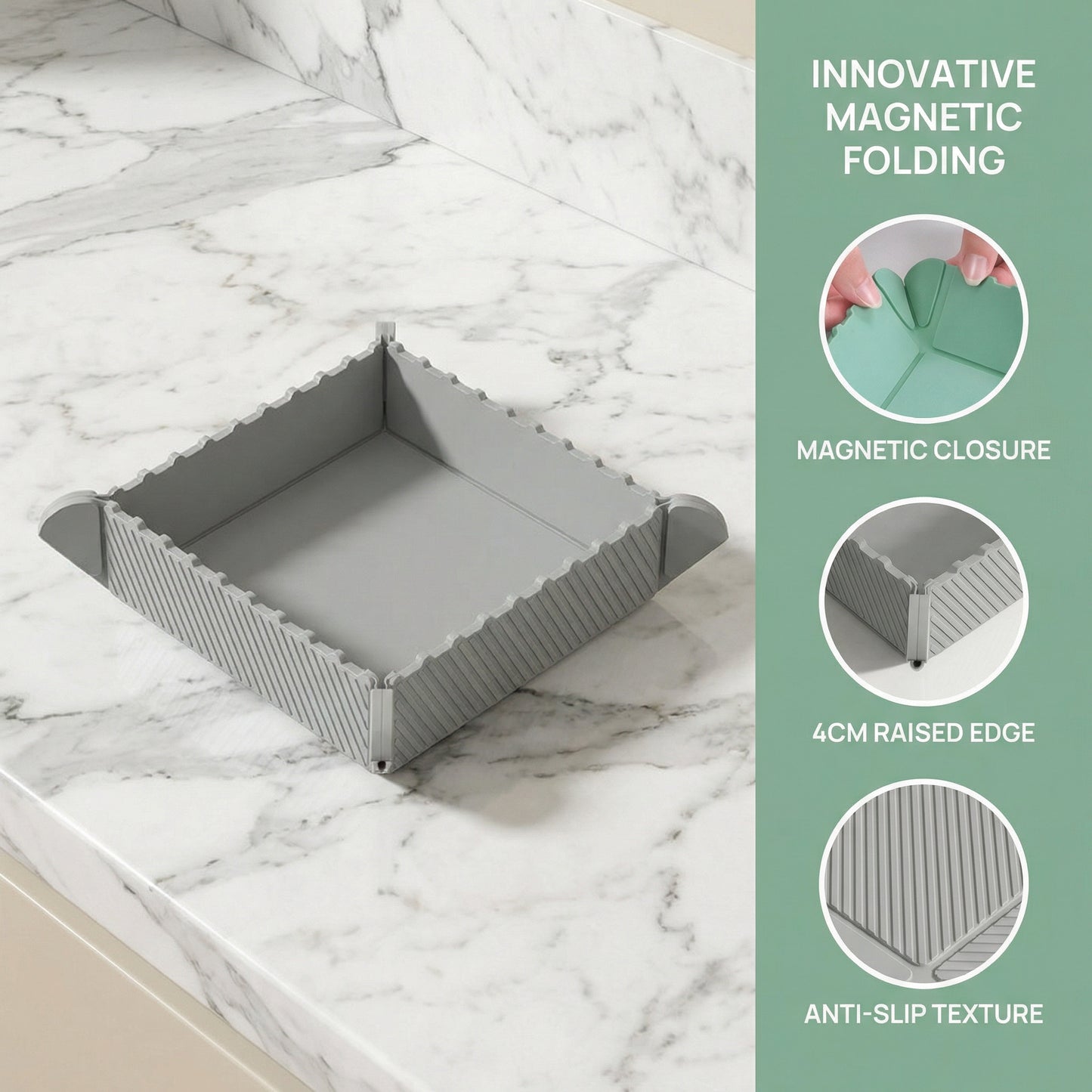 The 2-in-1 Magnetic Foldable Tray: Your Minimalist Space-Saver