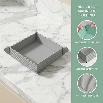 The 2-in-1 Magnetic Foldable Tray: Your Minimalist Space-Saver