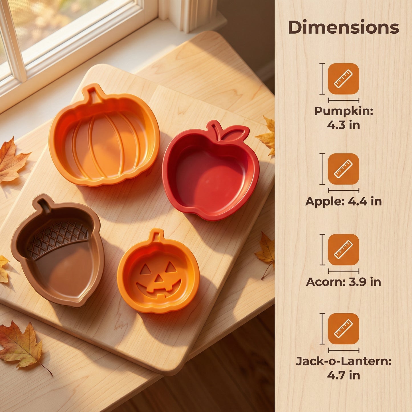 4PCS Christmas Mini Pie Molds for Baking, Party Potluck Hand Pie Molds, Pumpkin Cookie Cutters, Hand Pies Press Mold Maker for Festivals and Parties, Pies Gadgets For Ravioli,Pierogi,Calzone,Empanada