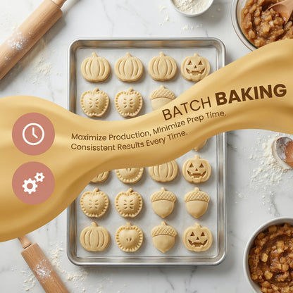 4PCS Christmas Mini Pie Molds for Baking, Party Potluck Hand Pie Molds, Pumpkin Cookie Cutters, Hand Pies Press Mold Maker for Festivals and Parties, Pies Gadgets For Ravioli,Pierogi,Calzone,Empanada