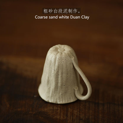 Purple clay tea cup-White Duan clay