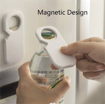 3 in 1 Magnetic Bottle Opener- Pop Can Soda Can Vegetaable Can Opener, Stick to Refrigerator