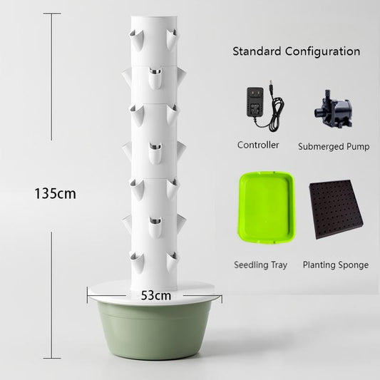 Hydroponics Growing System Tower,Vertical Hydroponic Garden Tower for Indoor & Outdoor, Tower Garden