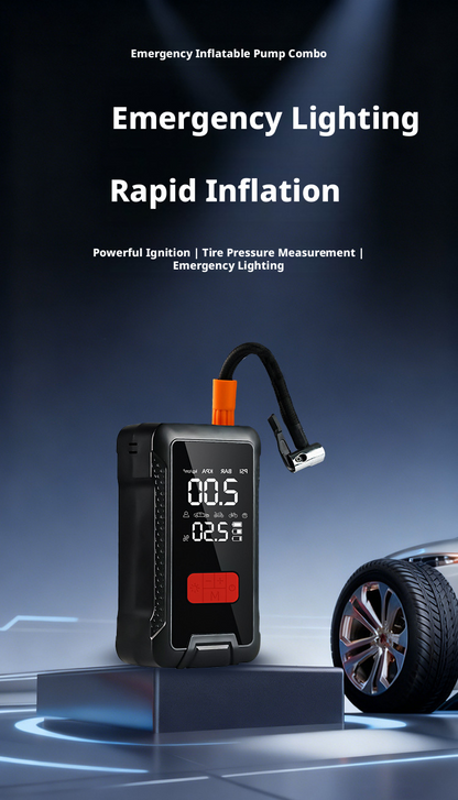 10-in-1 Portable Car Jump Starter with Air Compressor – Your Ultimate Roadside Emergency Companion