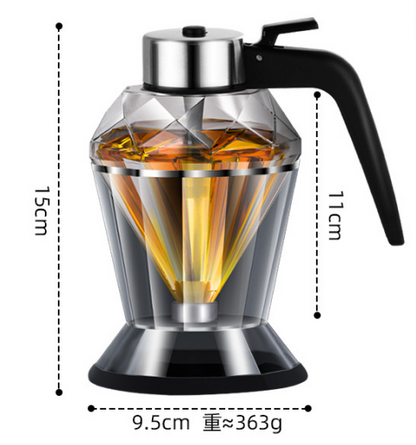 Glass Honey Holder and Syrup Dispenser - Bee Decor Honey Storage Jar