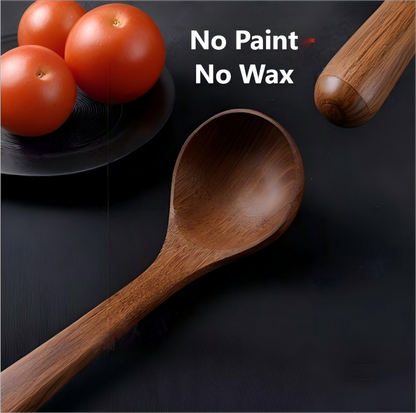 Wooden Spoons Spatula for Cooking, Nonstick Kitchen Utensils  Spatula Spoons, Comfort Grip Wooden Spatula
