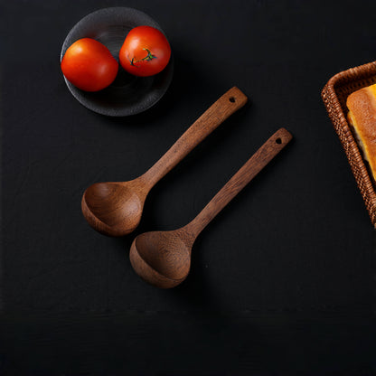 Wooden Spoons Spatula for Cooking, Nonstick Kitchen Utensils  Spatula Spoons, Comfort Grip Wooden Spatula