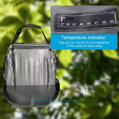 Portable Shower Bag, 5 Gal/20L Solar Heating Camping Shower Bag with Removable Hose&On-Off Switchable Shower Head, Compact Camping Shower for Camping, Hiking, Traveling, Beach Swimming