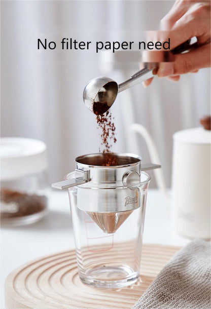 BINCOO Reusable Coffee Filters Basket，Permanent Coffee filters