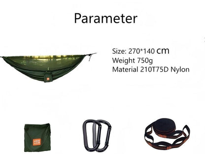 Light weight Portable Hammock with Mosquito  Net!