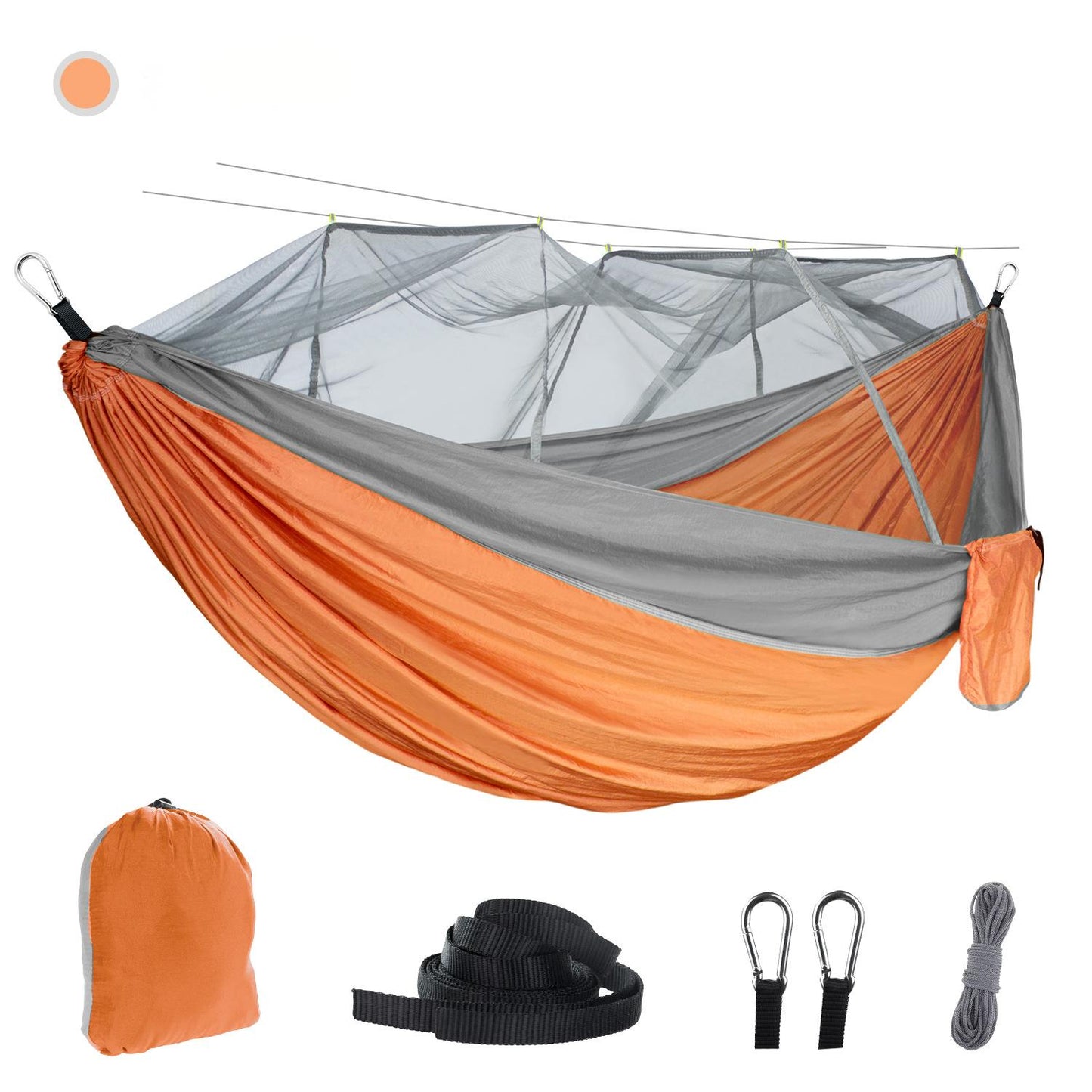 Spacious Portable Hammock with Bed Net🏕️