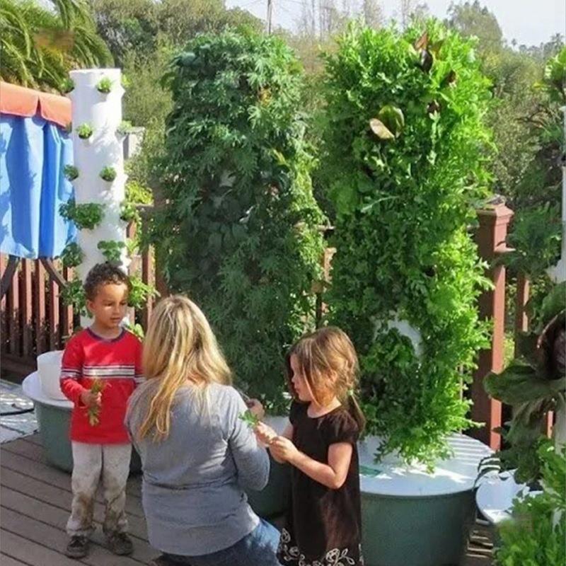 Hydroponics Growing System Tower,Vertical Hydroponic Garden Tower for Indoor & Outdoor, Tower Garden