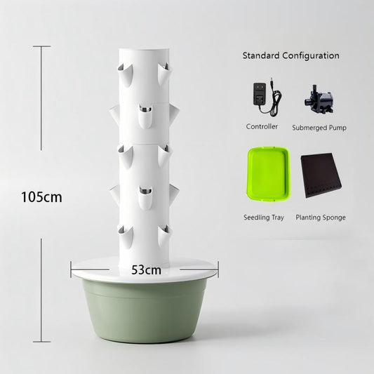 Hydroponics Growing System Tower,Vertical Hydroponic Garden Tower for Indoor & Outdoor, Tower Garden