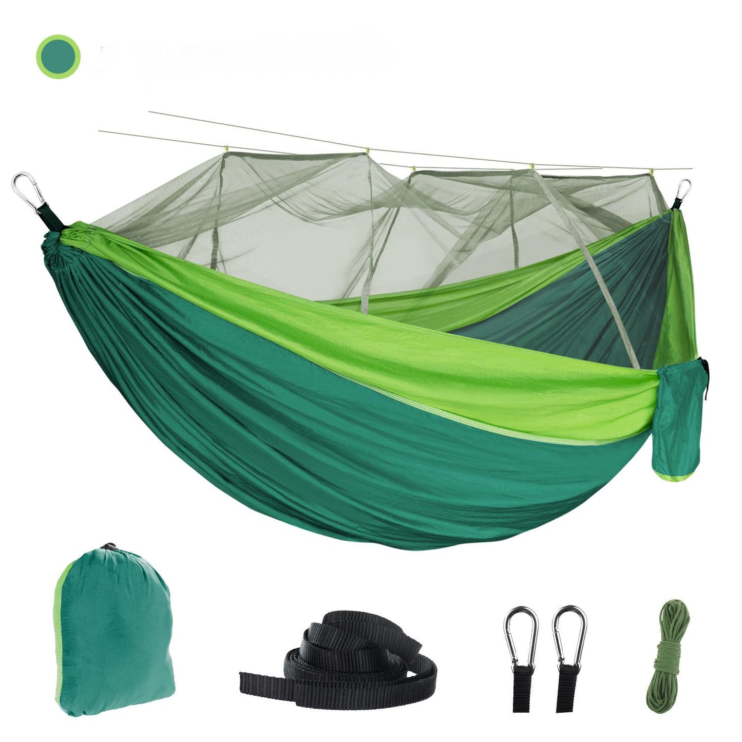 Spacious Portable Hammock with Bed Net🏕️