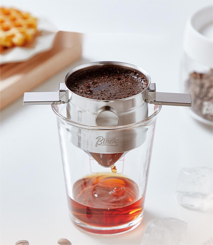 BINCOO Reusable Coffee Filters Basket，Permanent Coffee filters
