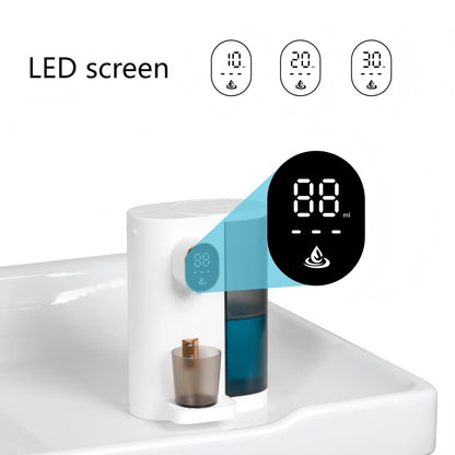Automatic Mouthwash Dispenser for Bathroom: 20.3Oz Mouth Wash Dispensers with Magnetic Cup Holder, 4 Levels, Wall Mounted, Electric Auto Mouthwash Dispenser for Kids Adults, Bathroom Accessories