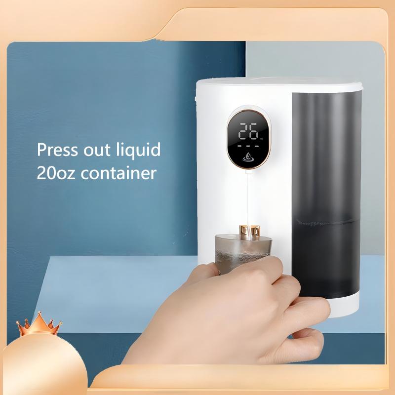 Automatic Mouthwash Dispenser for Bathroom: 20.3Oz Mouth Wash Dispensers with Magnetic Cup Holder, 4 Levels, Wall Mounted, Electric Auto Mouthwash Dispenser for Kids Adults, Bathroom Accessories