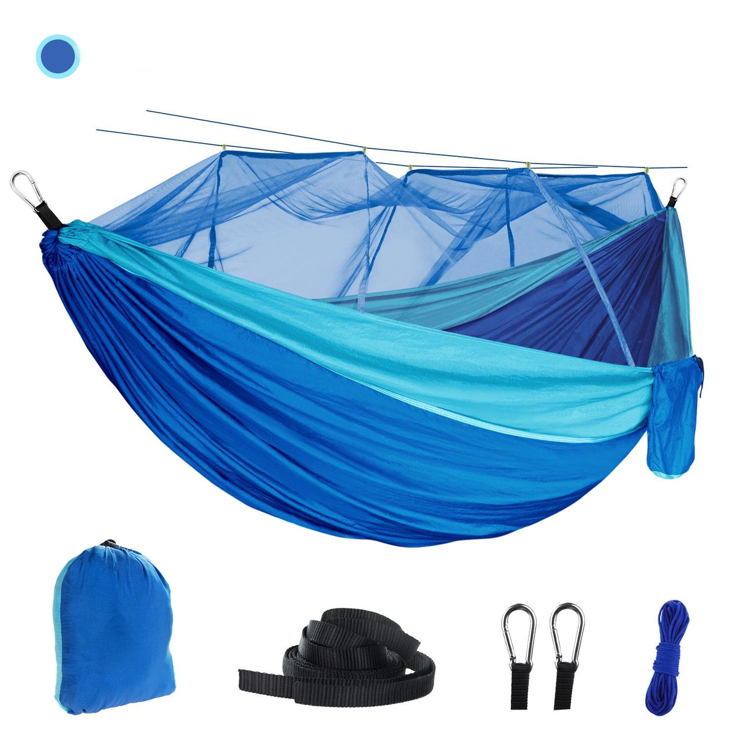 Spacious Portable Hammock with Bed Net🏕️