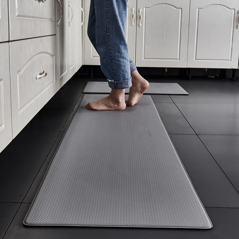 Kitchen Mats 2PCS Cushioned Anti Fatigue PVC Rugs Non-Slip Standing Sink Mat Waterproof 17"x30"+17"x47" for Kitchen Floor