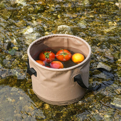 Multifunctional Collapsible Water Basin, Folding Tub, Portable Bin, Lightweight Foldable Bucket with Handles for Camping, Dish Washing, Laundry, Fishing, Hiking