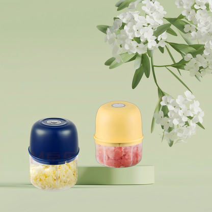 Electric Mini Garlic Chopper, Food Chopper Garlic Mincer USB, Vegetable Chopper, Onion Chopper, Portable Small Food Processor for Garlic, Ginger, Chili, Vegetables