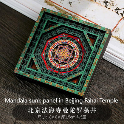 Fridge magnet,China traditional sunk panel ceiling