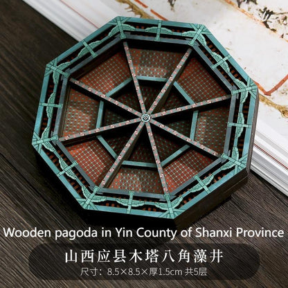 Fridge magnet,China traditional sunk panel ceiling