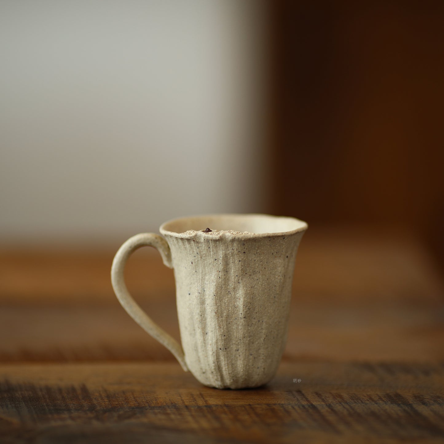 Purple clay tea cup-White Duan clay