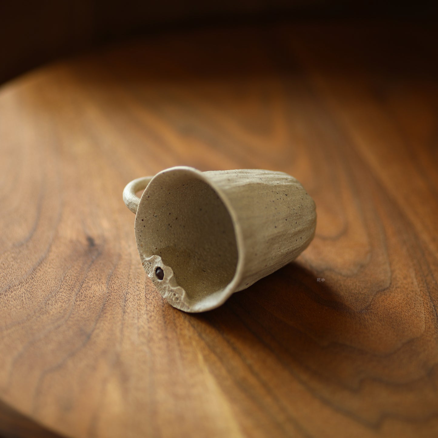 Purple clay tea cup-White Duan clay